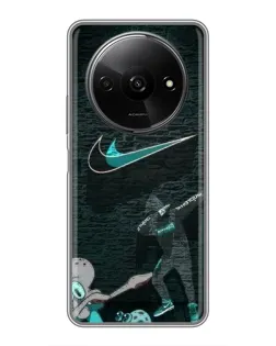 Чехол для Xiaomi Redmi A3x с картинкой «Спортивный арт Nike»