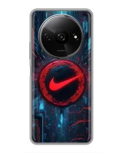 Чехол для Xiaomi Redmi A3x с картинкой «Техногенный стиль Nike»