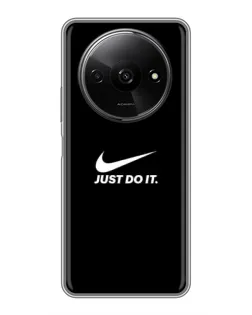 Чехол для Xiaomi Redmi A3x с картинкой «Минимализм от Nike»