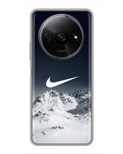 Чехол для Xiaomi Redmi A3x с картинкой «Nike — зимние горы» Чехол для Xiaomi Redmi A3x с картинкой «Nike — зимние горы»