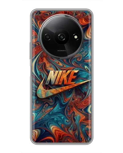 Чехол для Xiaomi Redmi A3x с картинкой «Nike в абстракции» Чехол для Xiaomi Redmi A3x с картинкой «Nike в абстракции»