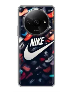 Чехол для Xiaomi Redmi A3x с картинкой «Коллекция кроссовок Nike»