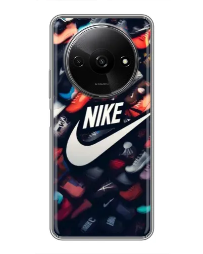 Чехол для Xiaomi Redmi A3x с картинкой «Коллекция кроссовок Nike» Чехол для Xiaomi Redmi A3x с картинкой «Коллекция кроссовок Nike»