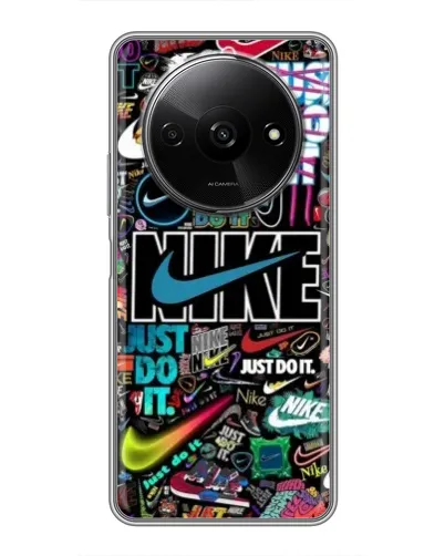 Чехол для Xiaomi Redmi A3x с картинкой «Яркий коллаж Nike» Чехол для Xiaomi Redmi A3x с картинкой «Яркий коллаж Nike»