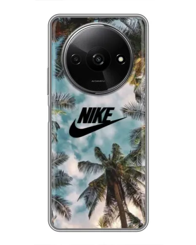Чехол для Xiaomi Redmi A3x с картинкой «Тропический принт Nike» Чехол для Xiaomi Redmi A3x с картинкой «Тропический принт Nike»