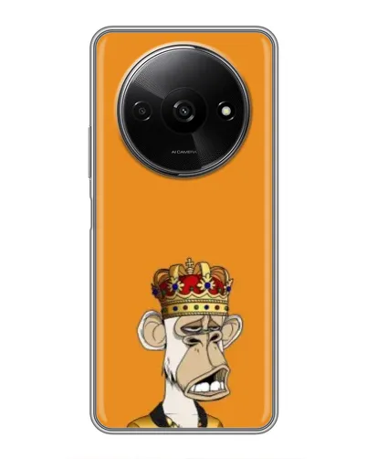 Чехол для Xiaomi Redmi A3x с картинкой «Золотая обезьяна Bored Ape»