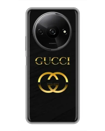 Чехол для Xiaomi Redmi A3x с картинкой «Золотой логотип Gucci» Чехол для Xiaomi Redmi A3x с картинкой «Золотой логотип Gucci»