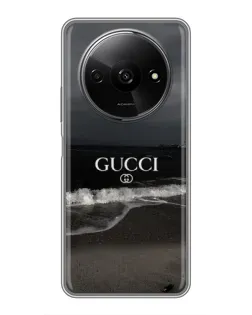 Чехол для Xiaomi Redmi A3x с картинкой «Gucci — морской прибой»