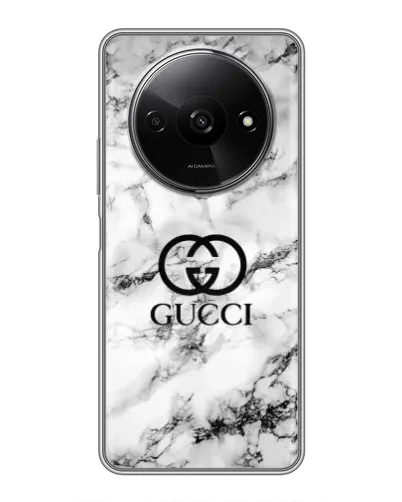 Чехол для Xiaomi Redmi A3x с картинкой «Gucci — мраморный шик» Чехол для Xiaomi Redmi A3x с картинкой «Gucci — мраморный шик»