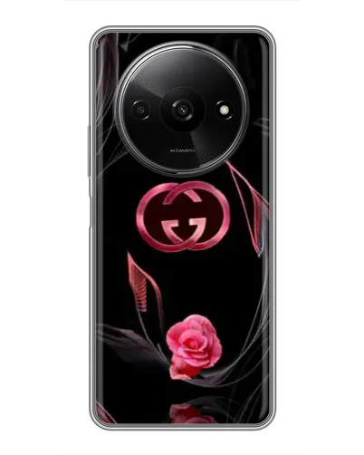Чехол для Xiaomi Redmi A3x с картинкой «Gucci — неоновая роза» Чехол для Xiaomi Redmi A3x с картинкой «Gucci — неоновая роза»