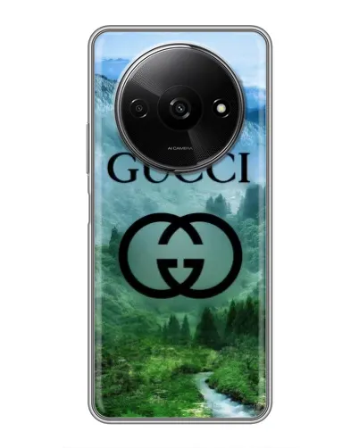 Чехол для Xiaomi Redmi A3x с картинкой «Gucci — горный пейзаж» Чехол для Xiaomi Redmi A3x с картинкой «Gucci — горный пейзаж»