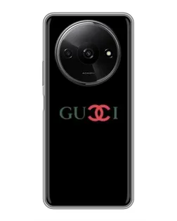 Чехол для Xiaomi Redmi A3x с картинкой «Gucci — красный градиент»