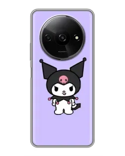 Чехол для Xiaomi Redmi A3x с картинкой «Kuromi — нежный фиолетовый»