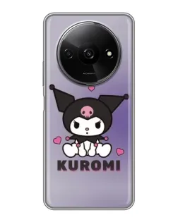Чехол для Xiaomi Redmi A3x с картинкой «Kuromi — фиолетовый арт»