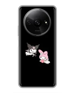 Чехол для Xiaomi Redmi A3x с картинкой «My Melody и Kuromi»