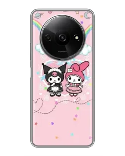 Чехол для Xiaomi Redmi A3x с картинкой «My Melody и Kuromi»
