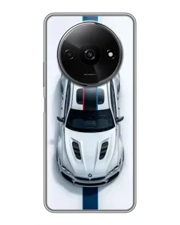 Чехол для Xiaomi Redmi A3x с картинкой «Вид сверху — BMW M»