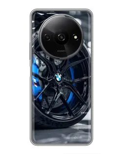 Чехол для Xiaomi Redmi A3x с картинкой «Колесо BMW вблизи»