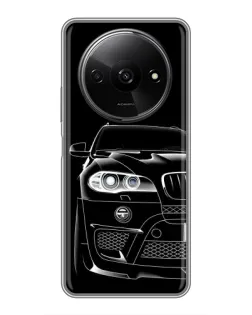 Чехол для Xiaomi Redmi A3x с картинкой «Темный силуэт BMW»