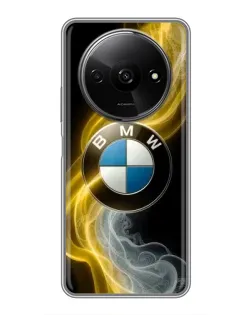Чехол для Xiaomi Redmi A3x с картинкой «Золотистый дым BMW»