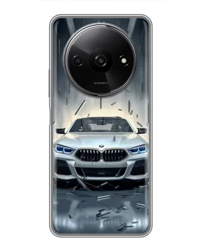 Чехол для Xiaomi Redmi A3x с картинкой «BMW в свете фар»