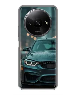 Чехол для Xiaomi Redmi A3x с картинкой «BMW в огнях города»