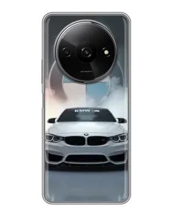 Чохол для Xiaomi Redmi A3x з картинкою «BMW в білому диму»