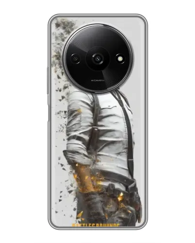 Чехол для Xiaomi Redmi A3x с картинкой «PUBG — боец в пыли»
