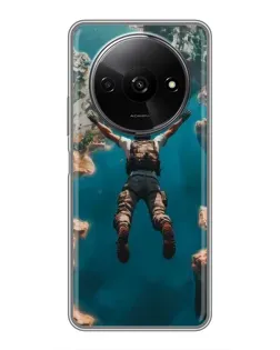 Чехол для Xiaomi Redmi A3x с картинкой «PUBG — свободное падение»