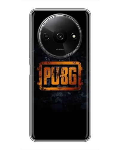 Чехол для Xiaomi Redmi A3x с картинкой «PUBG — золотой логотип»