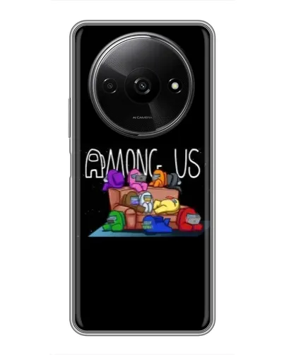 Чехол для Xiaomi Redmi A3x с картинкой «Логотип Among Us»