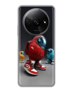 Чехол для Xiaomi Redmi A3x с картинкой «Among Us — 3D стиль»