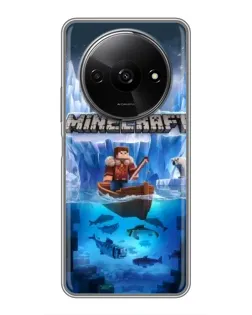Чохол для Xiaomi Redmi A3x з картинкою «Minecraft льодянийсвіт»