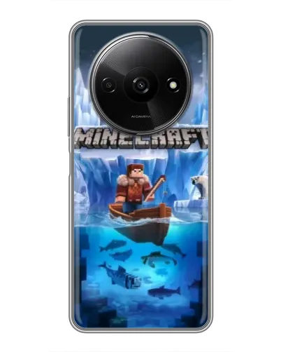 Чохол для Xiaomi Redmi A3x з картинкою «Minecraft льодянийсвіт»