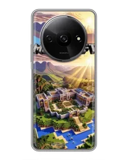 Чохол для Xiaomi Redmi A3x з картинкою «Minecraft панорама»