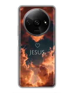 Чехол для Xiaomi Redmi A3x с картинкой «Сияние Имени Jesus»