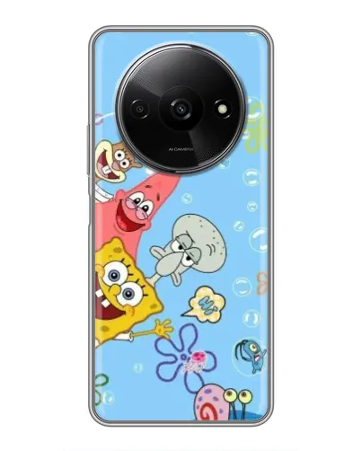 Чехол для Xiaomi Redmi A3x с картинкой «Веселые пузырьки»