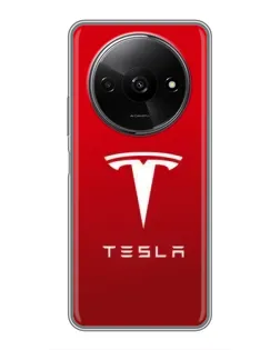 Чехол для Xiaomi Redmi A3x с картинкой «Tesla Red Classic»