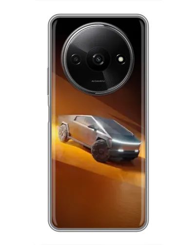 Чехол для Xiaomi Redmi A3x с картинкой «Cybertruck в пустыне»