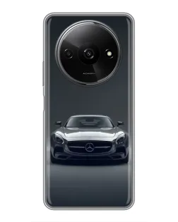 Чехол для Xiaomi Redmi A3x с картинкой «Mercedes на черном»