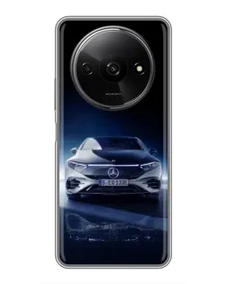 Чехол для Xiaomi Redmi A3x с картинкой «Ночной Mercedes EQ»