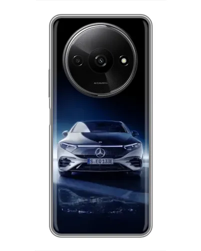 Чехол для Xiaomi Redmi A3x с картинкой «Ночной Mercedes EQ»