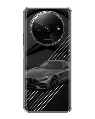 Чехол для Xiaomi Redmi A3x с картинкой «Mercedes AMG — графика»