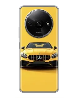Чехол для Xiaomi Redmi A3x с картинкой «Желтый Mercedes GT»