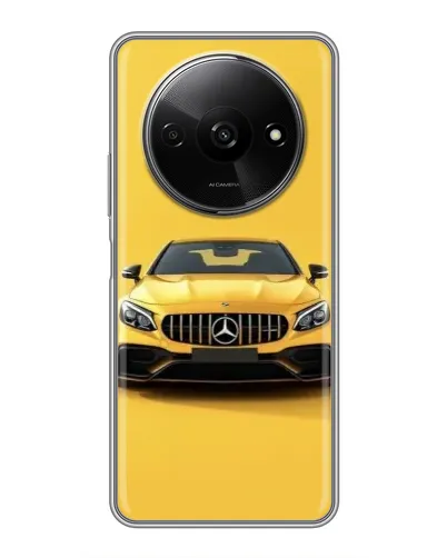 Чехол для Xiaomi Redmi A3x с картинкой «Желтый Mercedes GT»