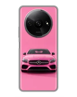Чехол для Xiaomi Redmi A3x с картинкой «Розовый Mercedes AMG»