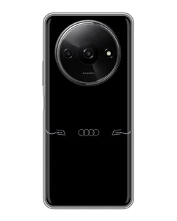 Чехол для Xiaomi Redmi A3x с картинкой «Audi — световой подпись»