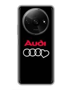 Чехол для Xiaomi Redmi A3x с картинкой «Логотип Audi Heart»