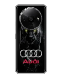 Чехол для Xiaomi Redmi A3x с картинкой «Пантера и Audi»