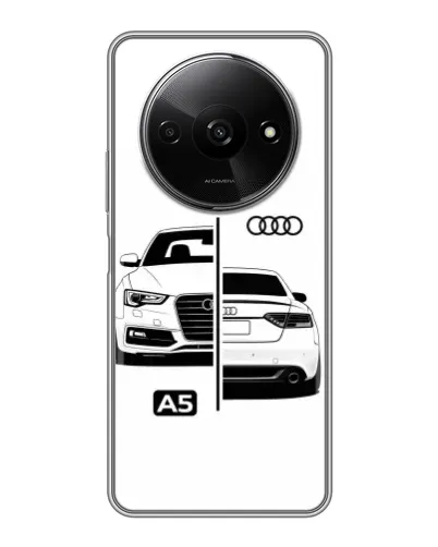 Чехол для Xiaomi Redmi A3x с картинкой «Audi — контрастный дизайн»